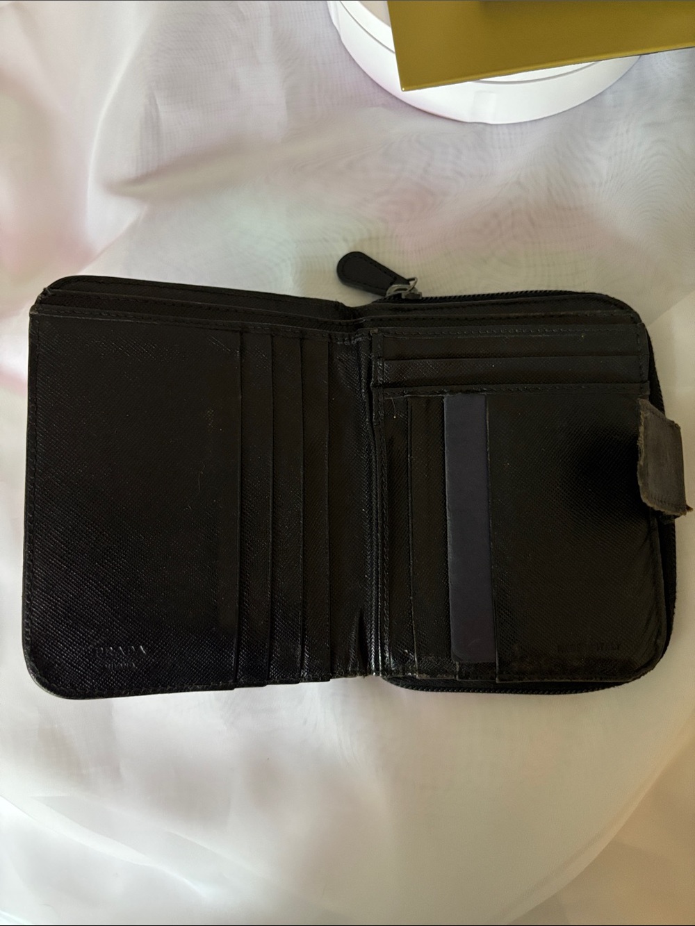 Prada Black Saffiano Leather Zip-Around Wallet - Picture 9 of 16